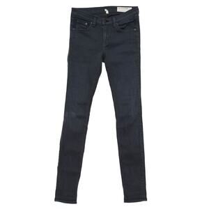 rag & bone Distressed Charcoal Stretch Skinny Jeans Size 25